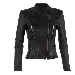 Maje Leather Moto Jacket